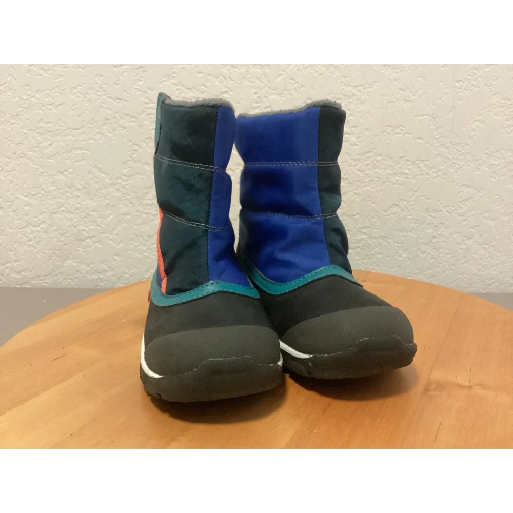 See Kai‎ Run Sam Waterproof Insulated Snow Boots Blue Black Kids Size 12